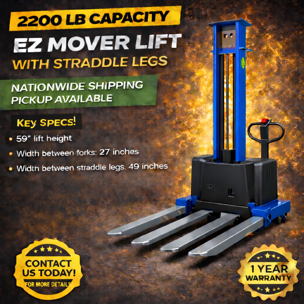 #3.2  EZ Mover Self-loading fully Electric staddle legs forklift